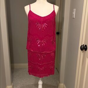 Gorgeous Pink Sequin Mini Dress